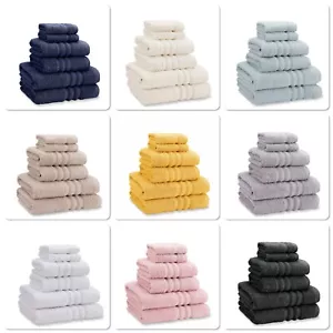 Catherine Lansfield Zero Twist 100% Cotton 500GSM 6pc Towel Bale 9 Colours - Picture 1 of 20