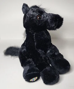 GANZ Webkinz Black Stallion 10" Plush Toy Retired ~No Code~ - Picture 1 of 8