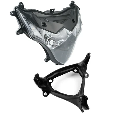 Front Headlight Lamp Assembly & Upper Stay Bracket Fit For Suzuki GSXR1000 09-16 - Image 1 of 4