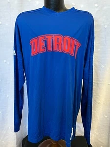 Detroit Pistons 2015 #50 Joel Anthony Adidas Shooting Shirt XL+2 Player Worn - Picture 1 of 11