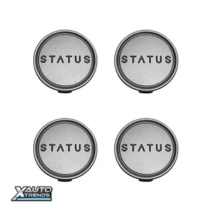 4 x Status Alloy Snap In Wheel Center Cap Anthracite 1006-52VLB - Picture 1 of 1