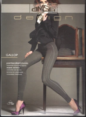 Meia-calça sem pés design Omsa Gallop Fashion - Imagem 1 de 2