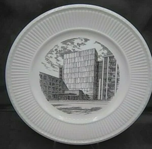 Wedgwood Plate Polytechnic Institute Brooklyn New York Rogers Hall #1 - Imagen 1 de 2