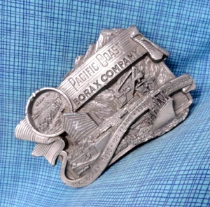 Pacific Coast Borax Co 100 Year Commemorative Belt Buckle 1990 # LE Vtg .QRT479 - Picture 1 of 11