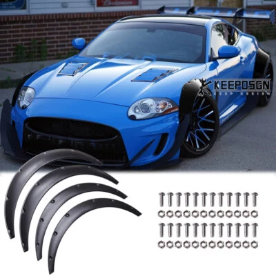 Car Wheel Fender Flares Parts Body Kit Arches Cover Matte for Jaguar XK XJ XF XE - Image 1 of 4