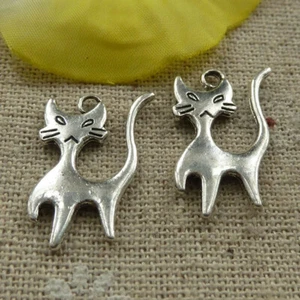 Spedizione gratuita 140 pezzi ciondoli volpe argento tibetano 24x13 mm L-4272 - Foto 1 di 4