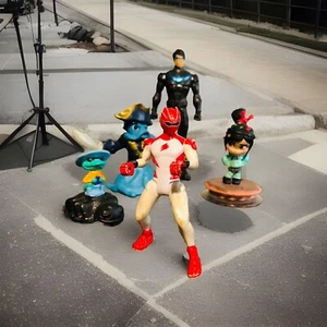 toy lot action figures 5 Count Nightwing wash buckler Vanllope - Picture 1 of 3