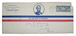 US SC C7 SPRINGFIELD, ILL AIR MAIL POSTAL HISTORY COVER 1927 - Picture 1 of 2