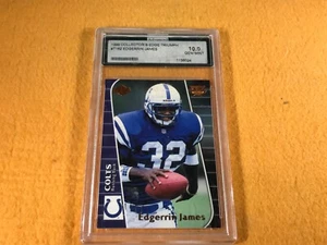 D3-40 FOOTBALL CARD - EDGERRIN JAMES COLTS ROOKIE - 1999 COLL EDGE - GRADE 10 - Bild 1 von 6