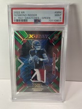 2022 Panini XR Desmond Ridder X-Ray Swatches Green #XR4 PSA 9 POP 1 Falcons 4/5