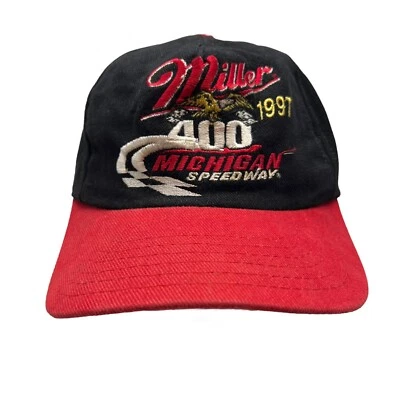 NASCAR Winston Miller 400 1997 Vintage Snapback Hat Cap Dad Retro 90's Racing - Image 1 of 4