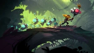Poster Forest Guide Ratchet & Clank stampa litografia arte 11x20 SOLO LIMITATO 50 - Foto 1 di 2