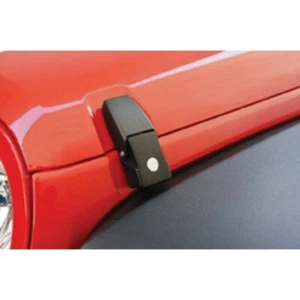 Rampage 76336 Locking Hood Catch Kit Black 2007-18 Jeep Wrangler JK & Unlimited - Picture 1 of 1