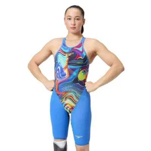 Speedo Costume Nuoto Da Competizione Donna LZR Pure Valor 2.0 Open Aperto Mol... - Imagen 1 de 6