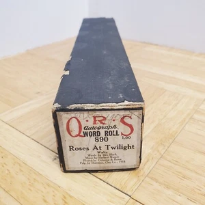 piano roll QRS 890 Roses at Twilight waltz Osborne & Howe 1918 - Picture 1 of 6