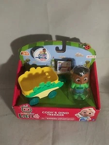 CoComelon Lane Cody’s Dino Trekker  Cody and a Green Dino Free-wheeling Wagon - Picture 1 of 4