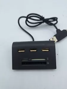Onn Multi-Port 3x USB Hub w/ SD, microSD & CompactFlash Card Reader - For PC/Mac - Picture 1 of 4