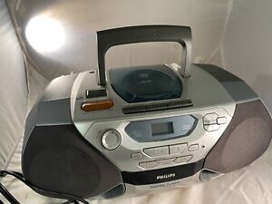 Philips AZ1040/17 Boombox Digital Tuner CD Player Cassette Radio tested Vintage