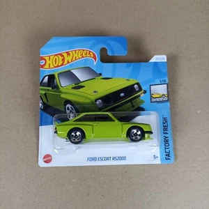 Tarjeta corta Hot Wheels Ford Escort RS2000 verde 2024  - Imagen 1 de 2