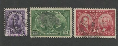 1927 Canada Politicians Used Postage Stamp Set #146-148 - Image 1 of 2