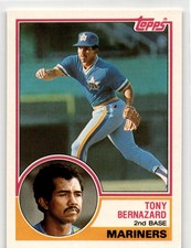 1983  Topps Traded #9T Tony Bernazard  Seattle Mariners MLB Vintage
