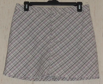 EXCELENTE SCOOTER/SKORT MUJER DOCKERS GRIS CLARO A CUADROS TALLA 12 Foto 1 de 3