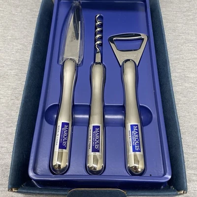 Marquis By Waterford Vintage Bar Acessories 3 Three Piece Tool Set - 2002 - Image 1 of 4
