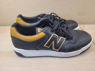 New Balance 480 Black Gold BB480LTB Leather Shoes Sneakers Casual Mens 10.5 D - Image 1 of 4