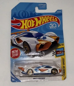 Coche blanco 50 aniversario Hot Wheels Legends of Speed 9/10 Mach Speeder 148/365 - Imagen 1 de 2