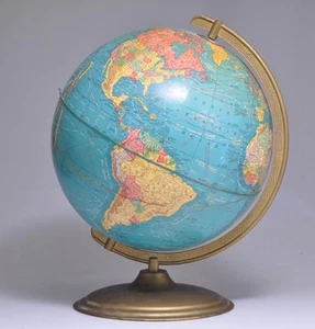 Vintage CRAM's IMPERIAL 12" World Globe - Picture 1 of 8