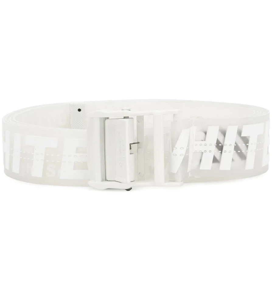 OFF-WHITE Men Clear Industrial Logo Buckle Woven Belt One Size - Image 1 of 1