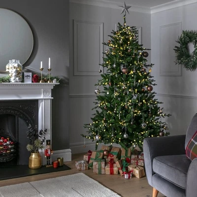 Habitat 7ft Pre lit Dewdrop Mixed Tipped Christmas Tree - Image 1 of 4