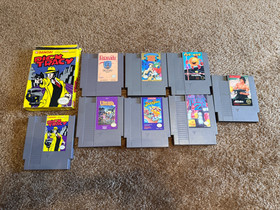 NES game lot x8 Ducktales Dick Tracy Faxanadu King's Knight Ultima Rambo TESTED