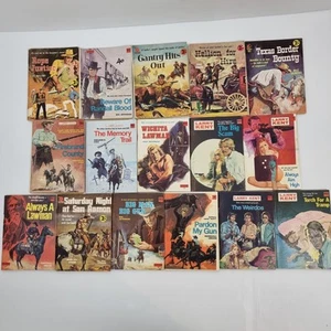 Cleveland Westerns Lot of 16 Vintage Paperbacks Cowboy - Picture 1 of 6