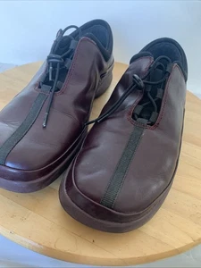 Clarks Springers Shoes Womens UK 7.5 Burgundy Flat Slip On (Box 0) - Picture 1 of 11