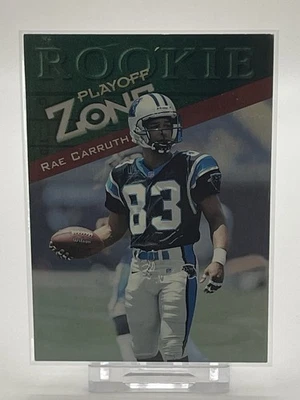1997 Playoff Rookie Zone Card #147 Rae Carruth  Carolina Panthers WR  Rookie - Image 1 of 2