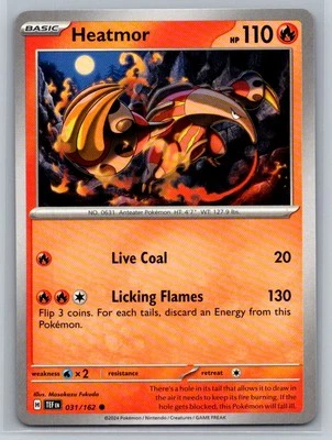 Heatmor #031/162 SV05: Temporal Forces Common - Pokemon Cards E63 - Image 1 of 2