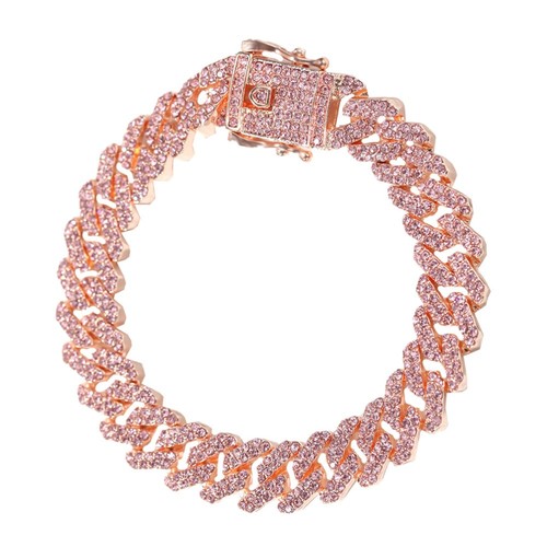 VALENTINO Bracciale Catena Cubana Bracciali Nonno Uomo Miss Uomo Corda Mano