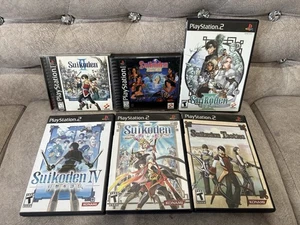 Suikoden Series COMPLETE 1-5 & tactics PS1 PS2 - Picture 1 of 23