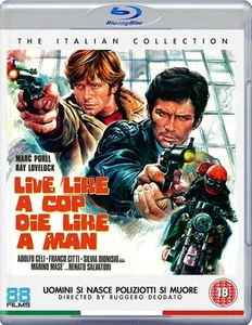 LIVE LIKE A COP DIE LIKE A MAN - UK BLU RAY - RUGGERO DEODATO - 88 Films - - Imagen 1 de 2
