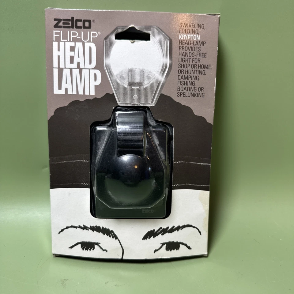 Zelco 10901 Flip Up Head Lamp Krypton Bulb hands free light NIB - Image 1 of 4