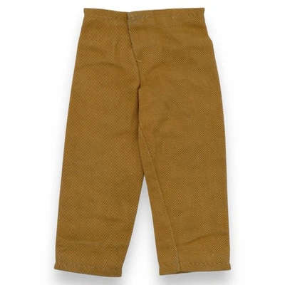 Pantalones tostados GI Joe Adventurer 2 broches de presión sin bolsillos equipo de aventura AT #7404 Hasbro Foto 1 de 4