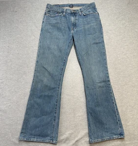 Pantalones de mezclilla Polo Ralph Lauren para hombre 32x32 azul bootcut Y2K bigotes informales - Imagen 1 de 12
