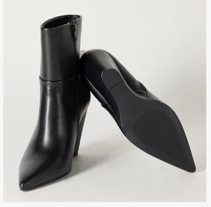 The Drop Women's Gina Wedge Midshaft Boot Classic Sz 8 BLACK - Picture 1 of 5