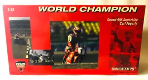 Carl Fogarty 1/12 1999 World Champion Ducati Corse 996 Superbike MINICHAMPS - Picture 1 of 14