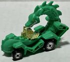 Vitage Hot Wheels 1987 Green Rodzilla Rotating Head Car Dragon 1:64