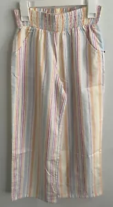 Cat & Jack Girls Pull-On Woven Multi-color Stripe Wide Leg Pants M(8) New 🤗 - Picture 1 of 6