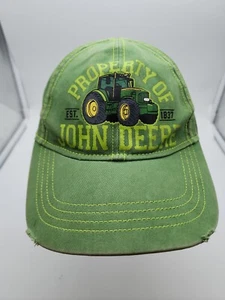 John Deere Hat Cap Boys Adjustable Green Tractor Youth - Picture 1 of 7