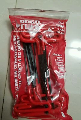 TF2410 METRIC T HANDLE ALLEN WRENCH LENGHT 6" 8 PZ (2 MM - 10 MM) - Image 1 of 4