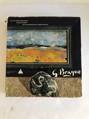 G Braque Book Francis Ponge & Pierre Descargu Hardcover Art 1971  French - Image 1 of 4